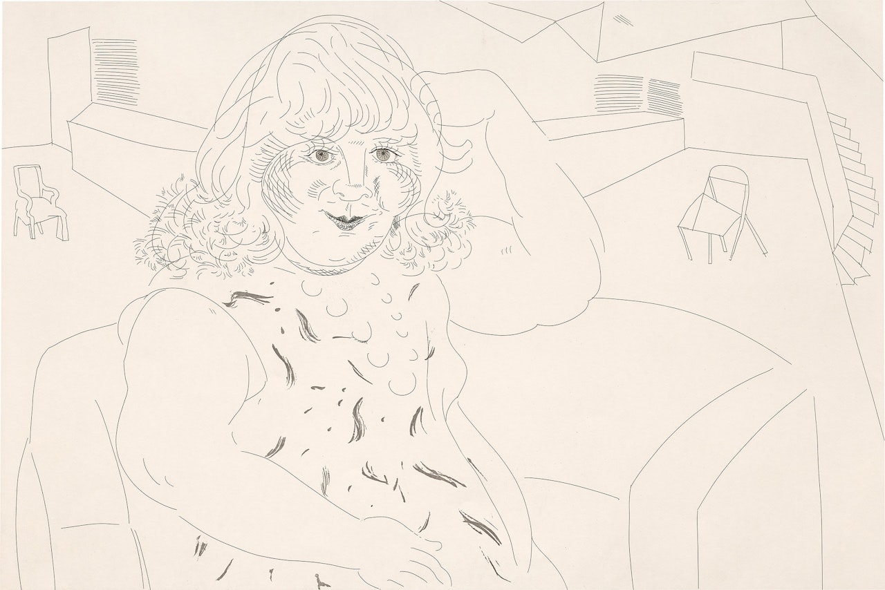 Ann in the Studio by David Hockney