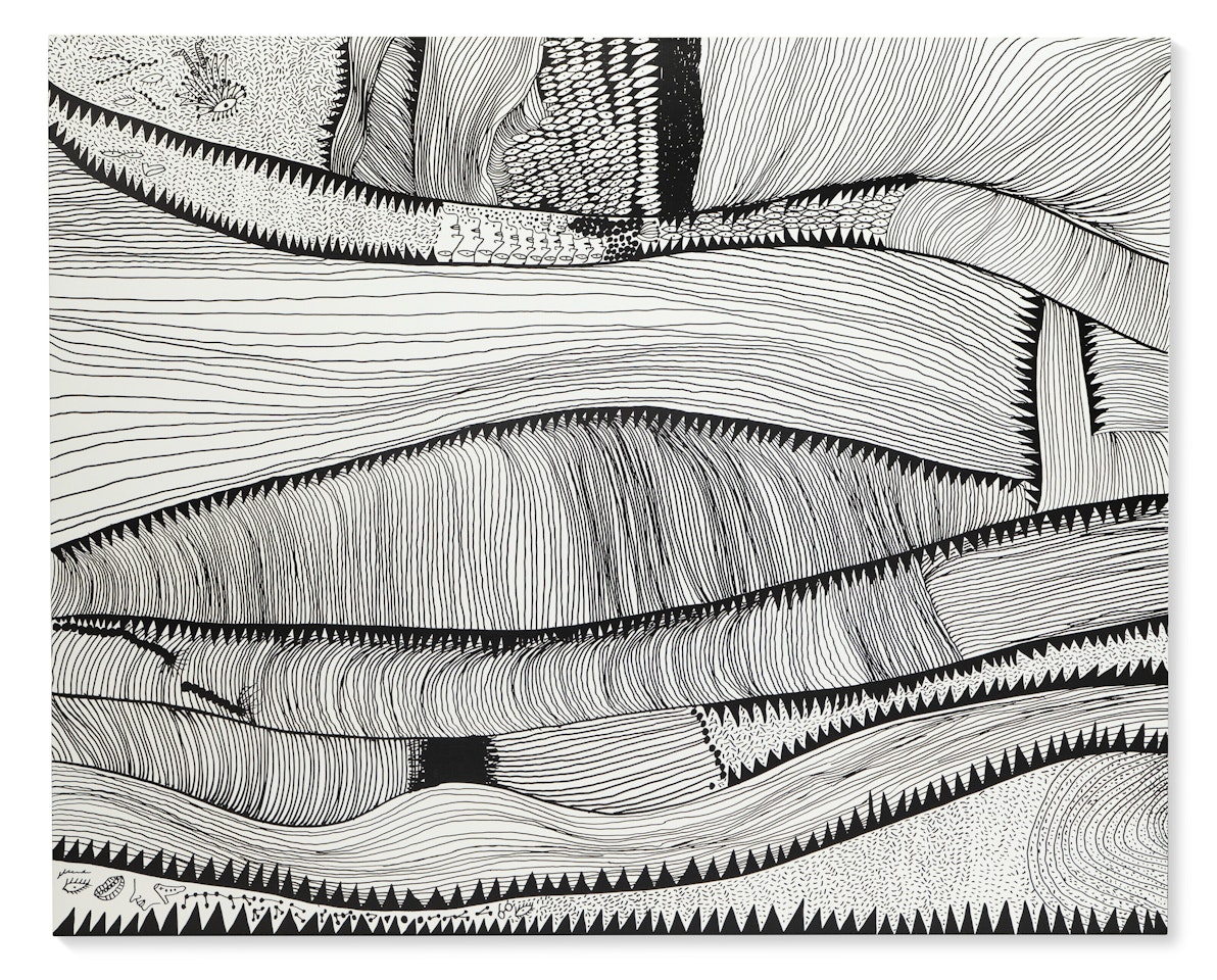 Waves at Daybreak by Yayoi Kusama