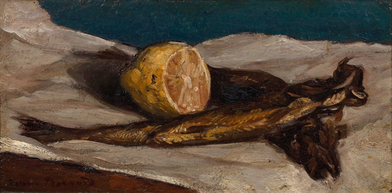 Herring and lemons by Emile Bernard