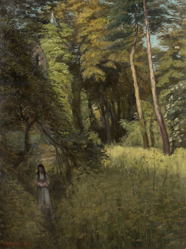 Reading lamp with Templars by Emile Bernard