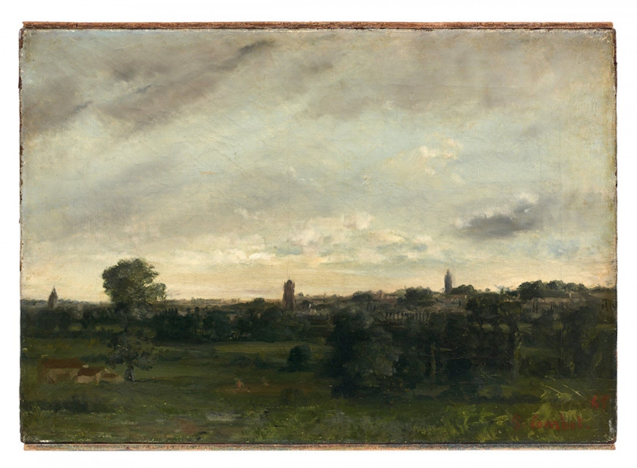 View of Saintes, taken from Lormont by Gustave Courbet