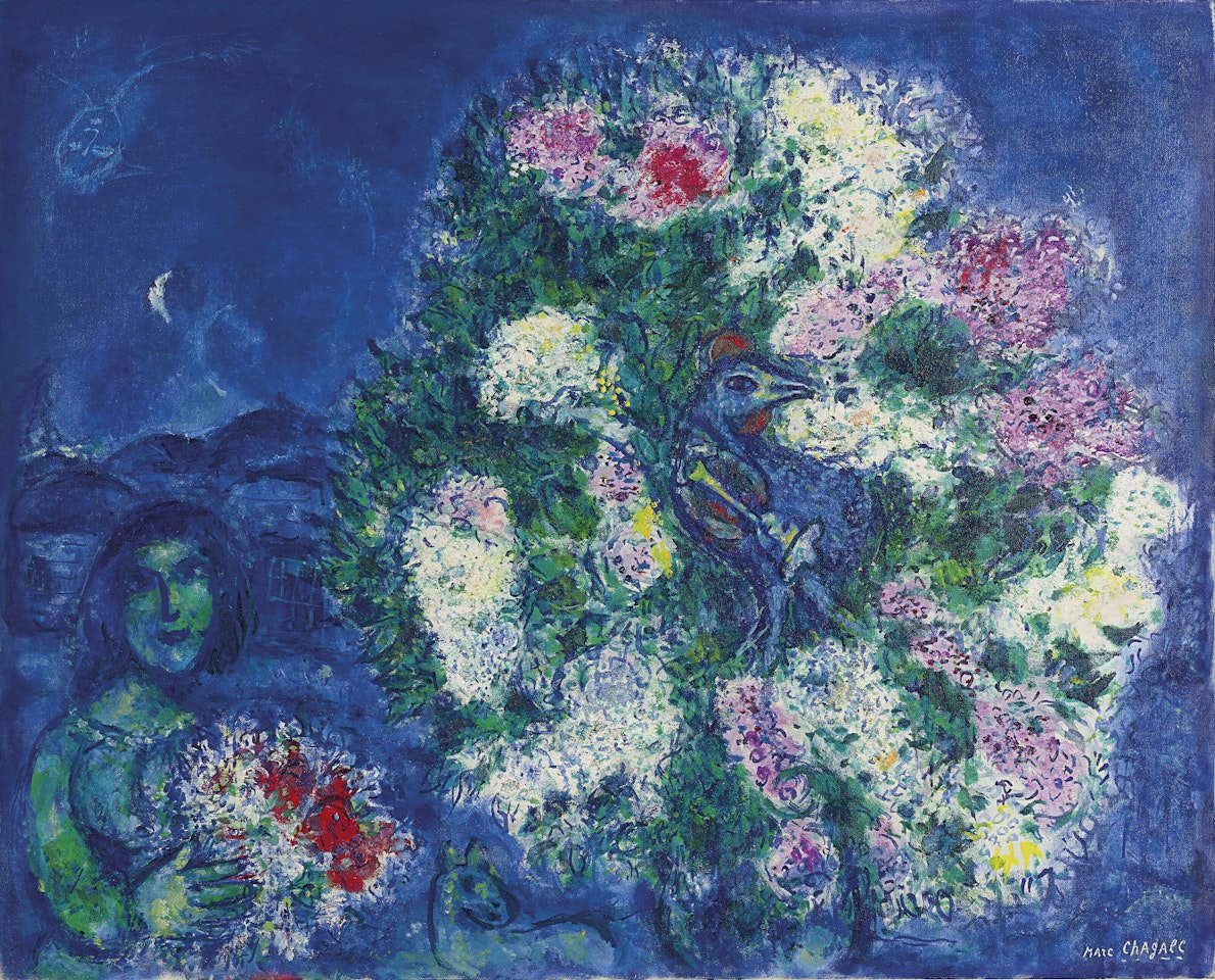 Le bouquet de lilas by Marc Chagall