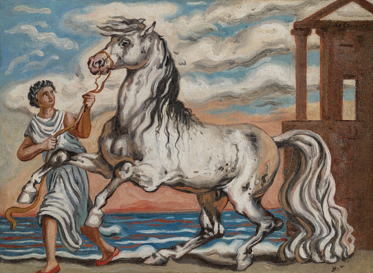 Cavallo e cavaliere by Giorgio de Chirico