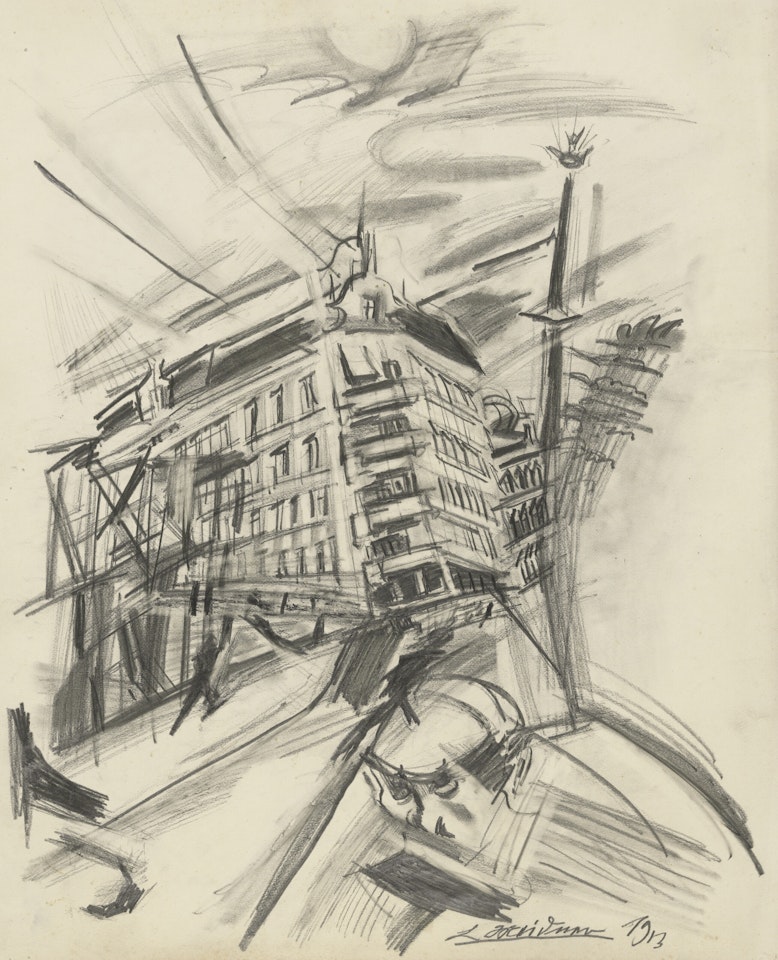 Strassenszene by Ludwig Meidner