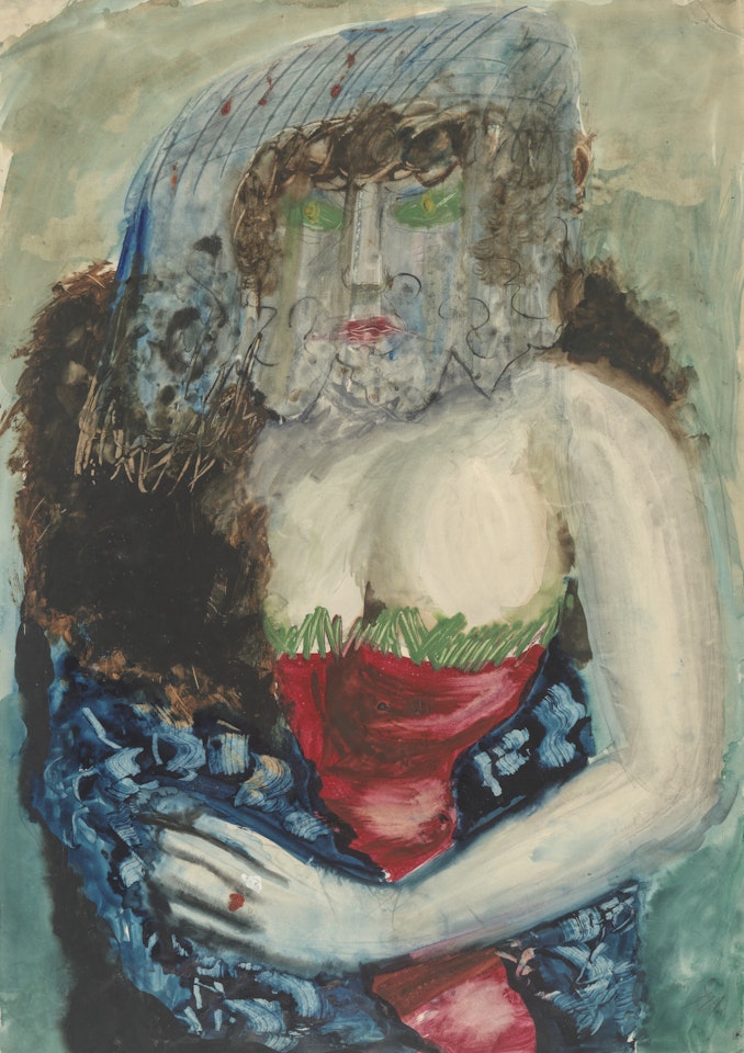 Dame mit schleier by Otto Dix