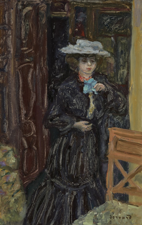 Marthe au chapeau blanc by Pierre Bonnard