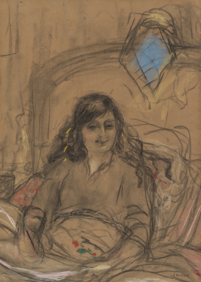 Étude pour La comtesse Anna de Noailles by Édouard Vuillard