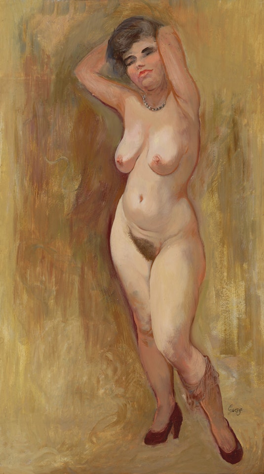 Standing Female Nude by George Grosz