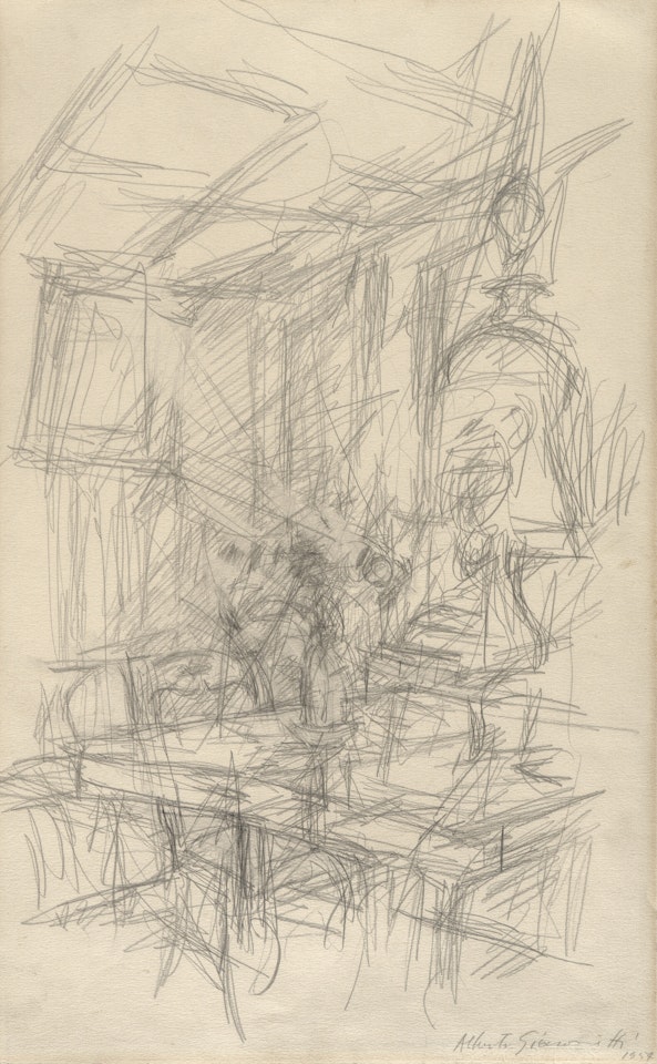 Intérieur à Stampa by Alberto Giacometti