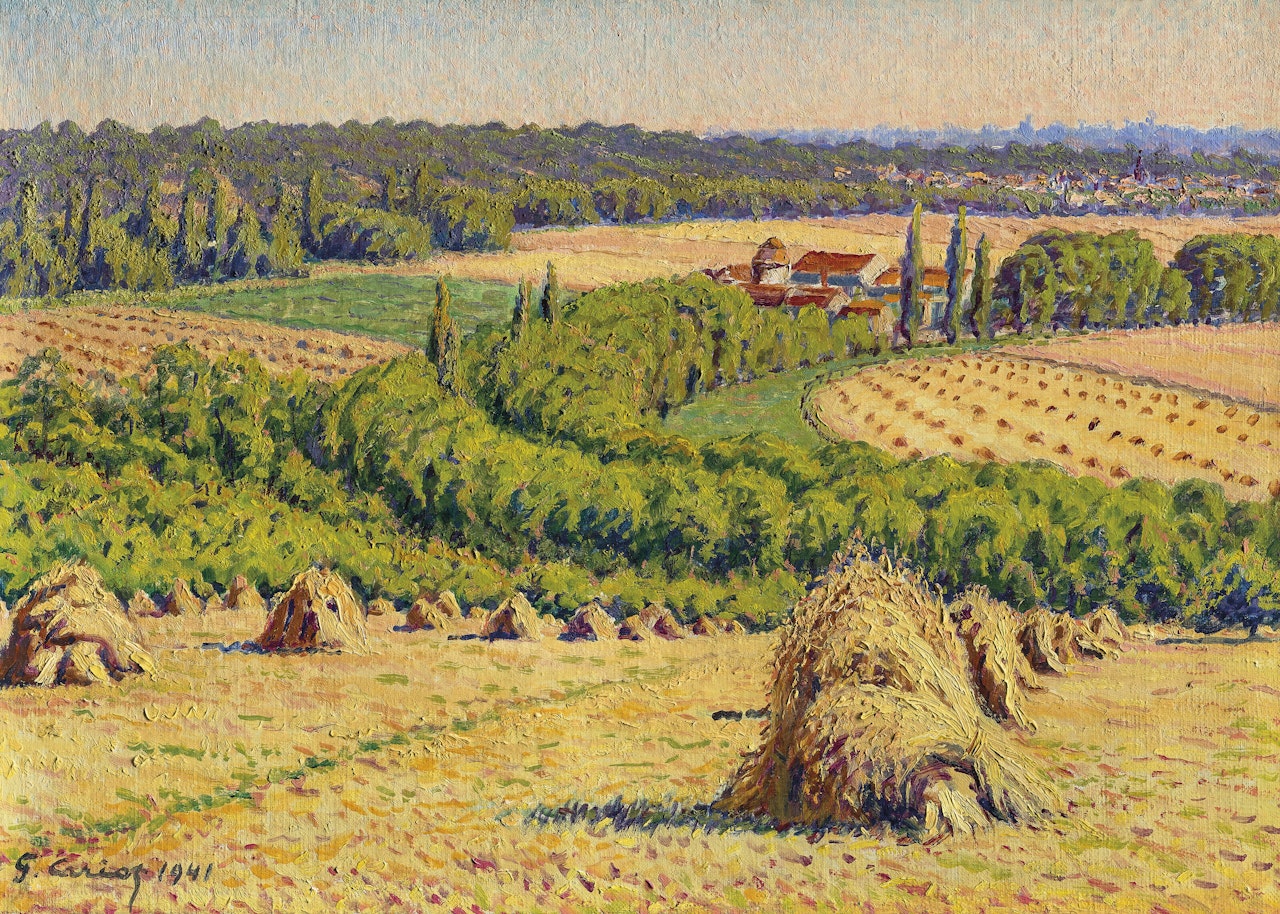 Meules de foin by Gustave Cariot
