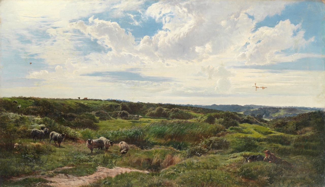 'On Wimbledon Common'  unframed by Sidney Richard Percy