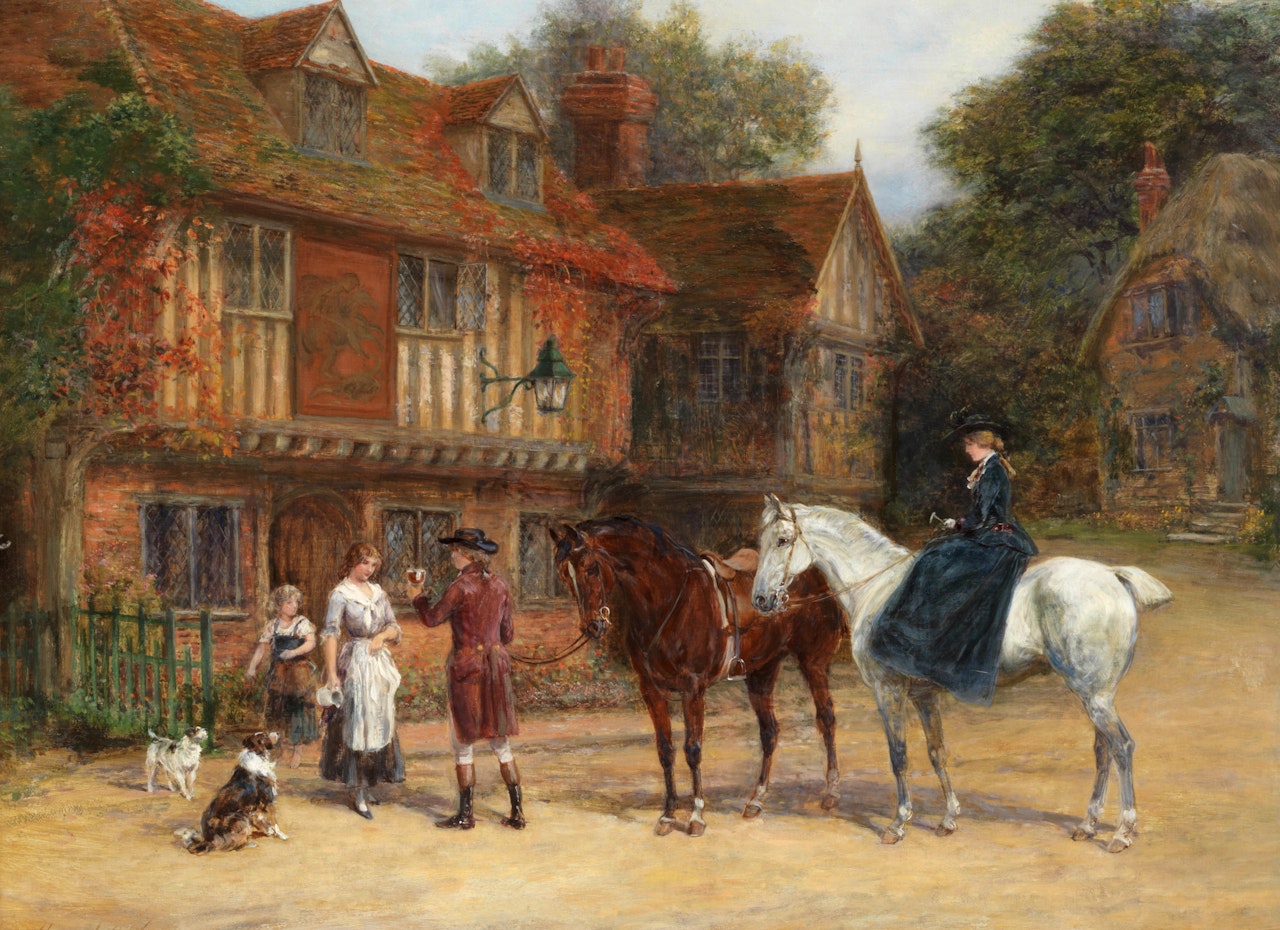 One for the road by Heywood Hardy