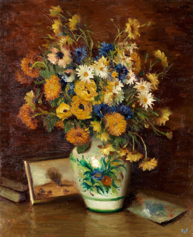 Bleuets anthémise jaunes et blanches by Marcel Dyf