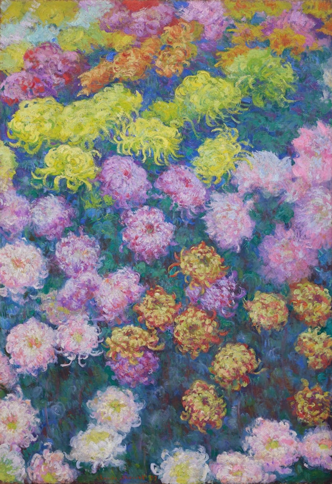 Massif de chrysanthèmes by Claude Monet