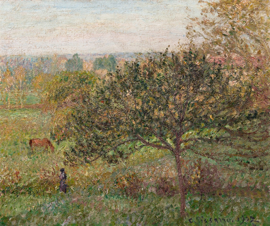 Matinée d'automne à Eragny by Camille Pissarro