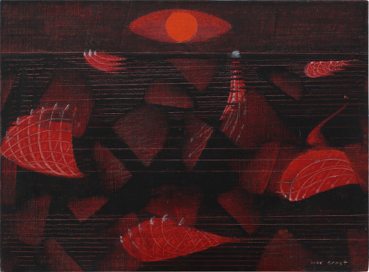 Sans titre (soleil orange) by Max Ernst
