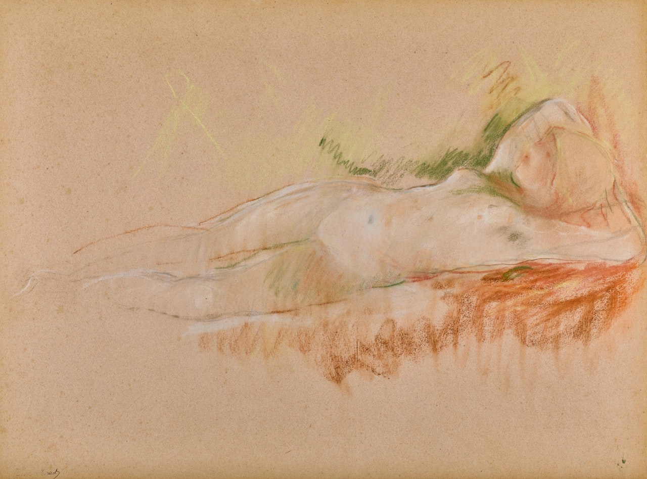 Nu couché by Berthe Morisot