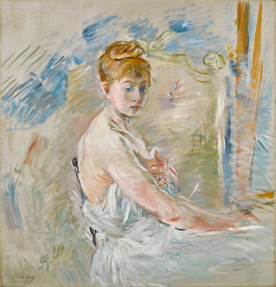 Jeune femme se levant by Berthe Morisot