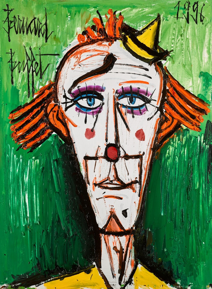 Clown au petit chapeau jaune by Bernard Buffet