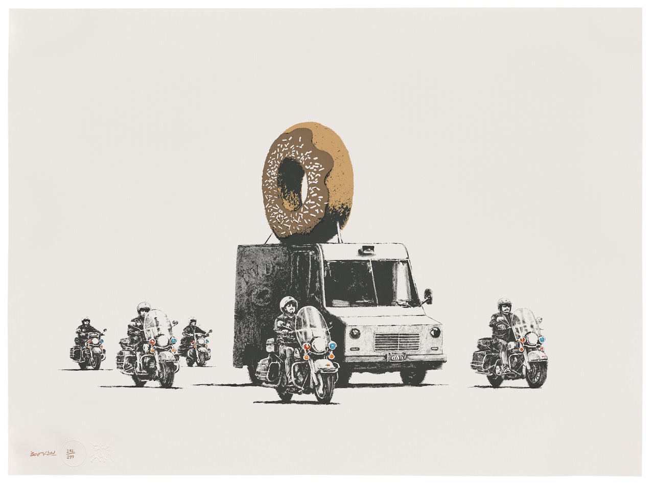 Donuts (Chocolate) by Banksy