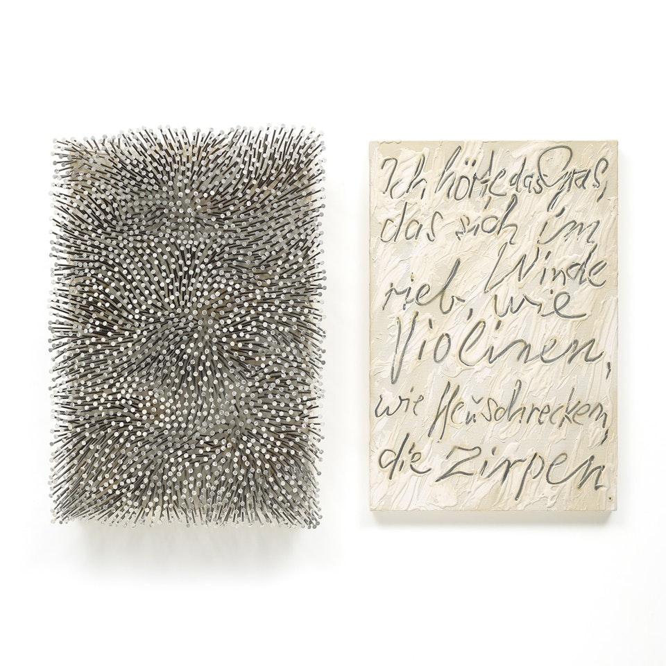 I Heard the Grass, That Was Rubbing Itself in the Wind, Like Violins, Like Grasshoppers That Chirp by Günther Uecker