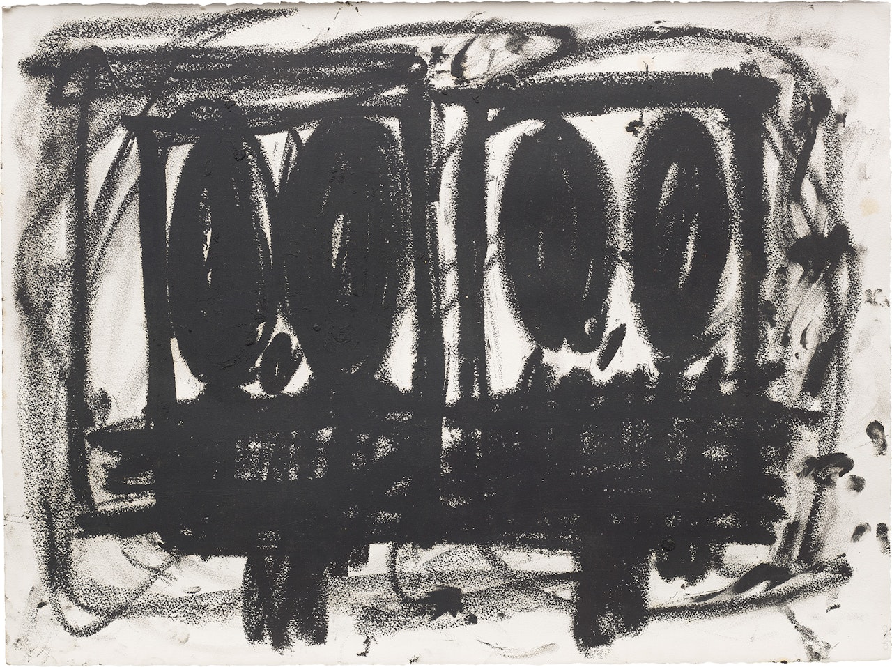 Untitled Anxious Drawing by Rashid Johnson