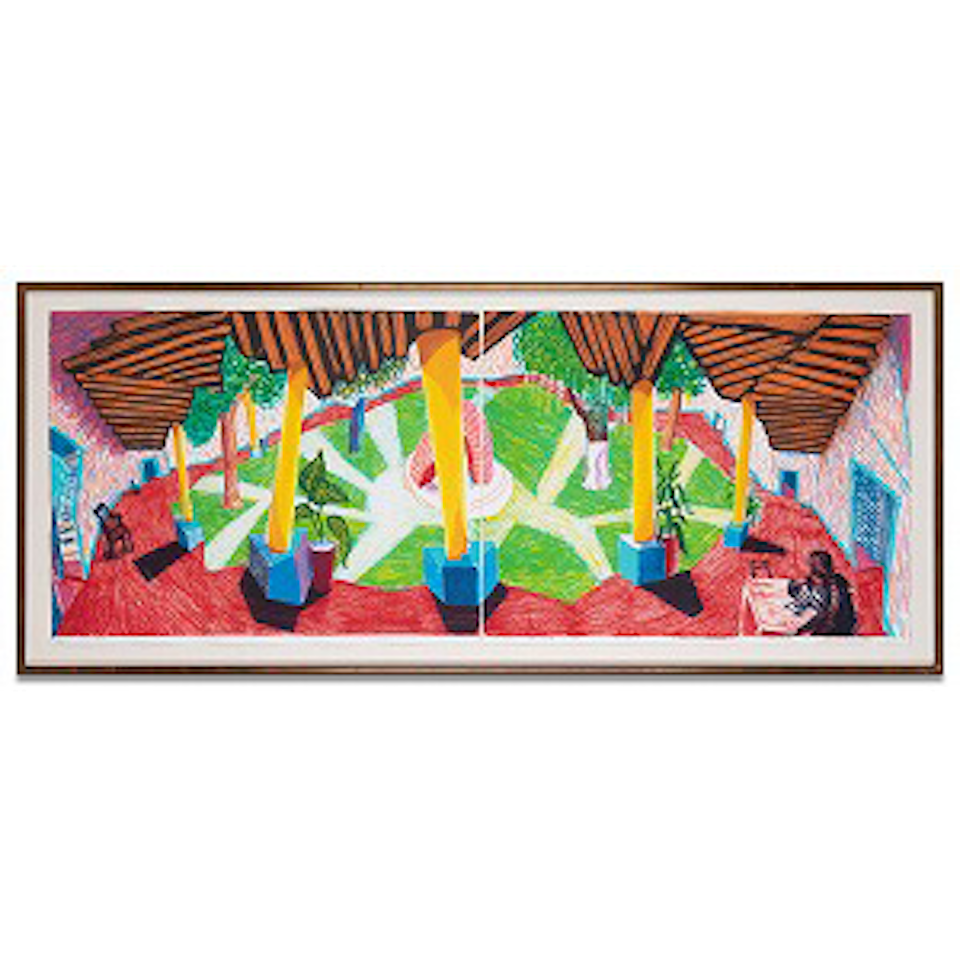 Hotel Acatlán: Two Weeks Later, from the "Moving Focus" Series (M.C.A.T. 271) by David Hockney