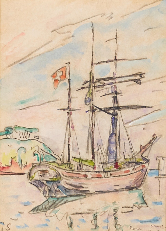Lézardrieux. Mouillage de l'Île à Bois by Paul Signac