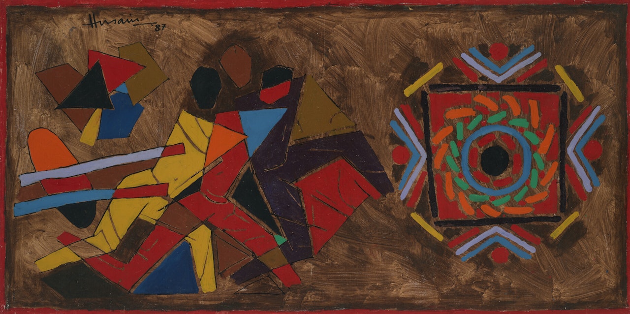 Untitled (Homage to C.V. Raman Series) by M.F. Husain