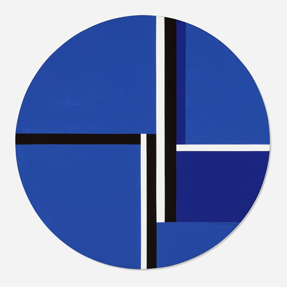 Blue Tondo by Ilya Bolotowsky