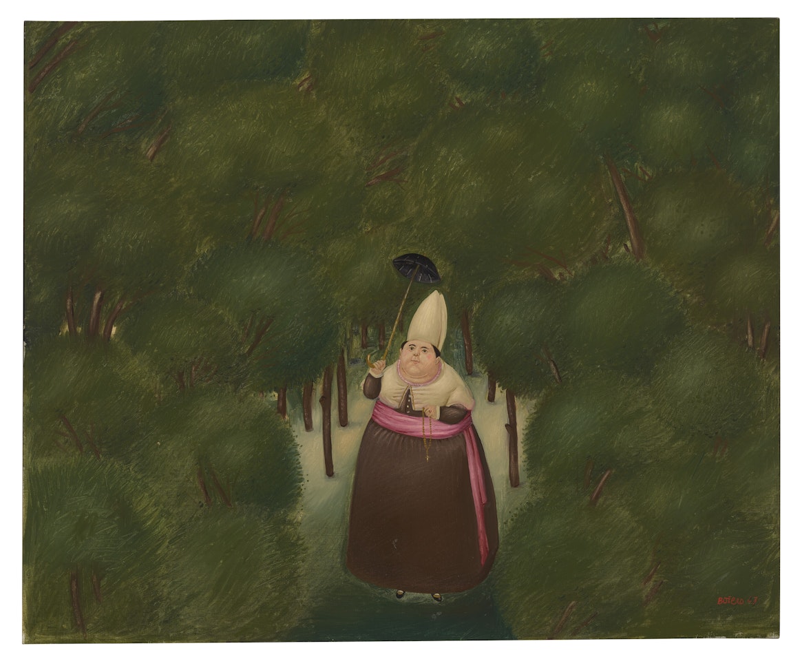 Bishop in the Forest by Fernando Botero