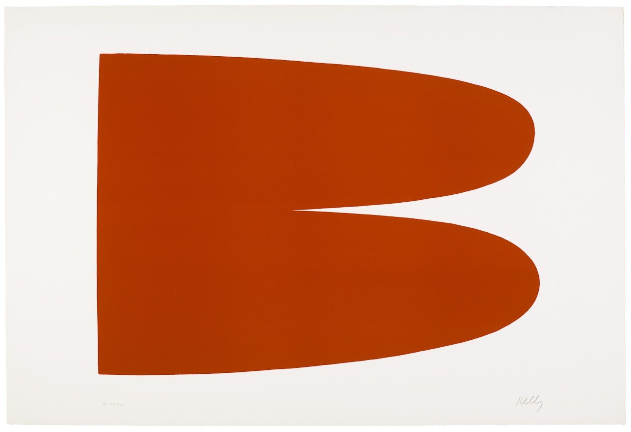 Red-Orange (Rouge-Orange) from Suite of Twenty-Seven Color Lithographs by Ellsworth Kelly