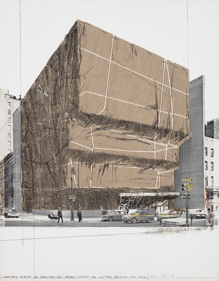 Whitney Museum of American Art, Packed, Project for New York, from (Some) Not Realized Projects by Christo