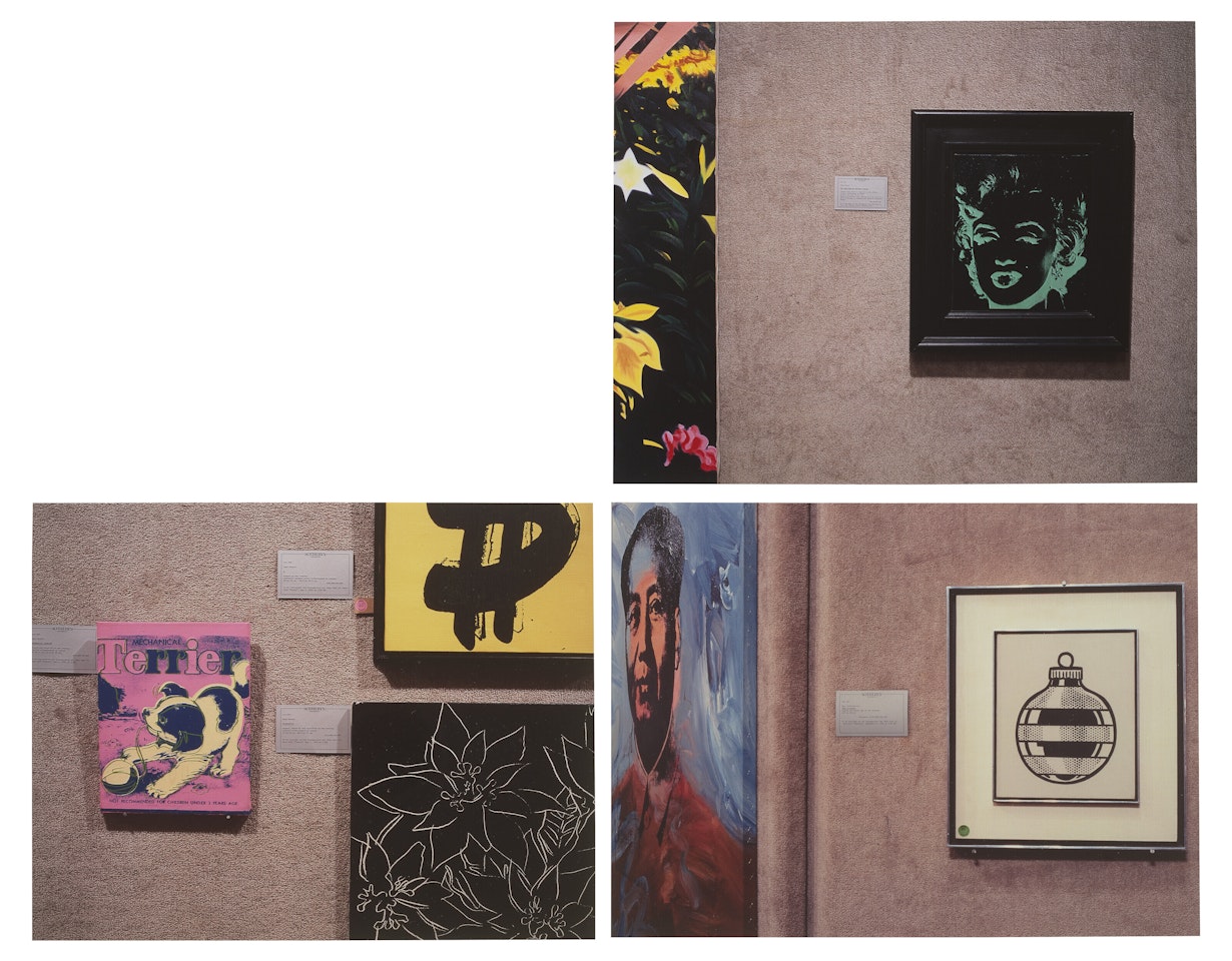 Untitled (Marilyn); Untitled (Three Warhols); Untitled (Mao/Lichtenstein) [Three Works] by Louise Lawler