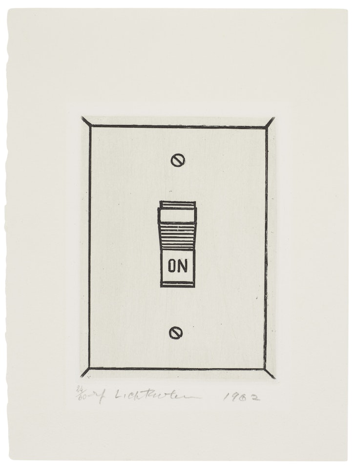 On, from The Anthology of Contemporary Engraving, vol. 5 by Roy Lichtenstein