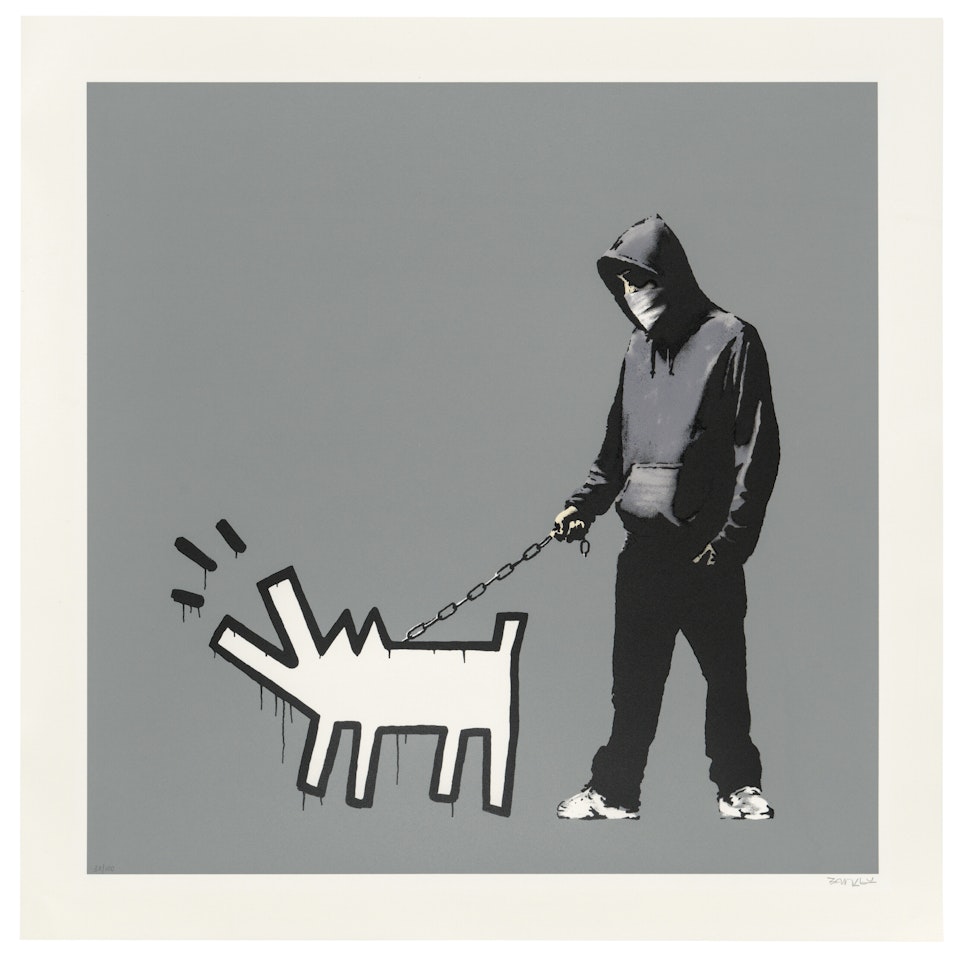 Choose your Weapon (Cool Grey) by Banksy