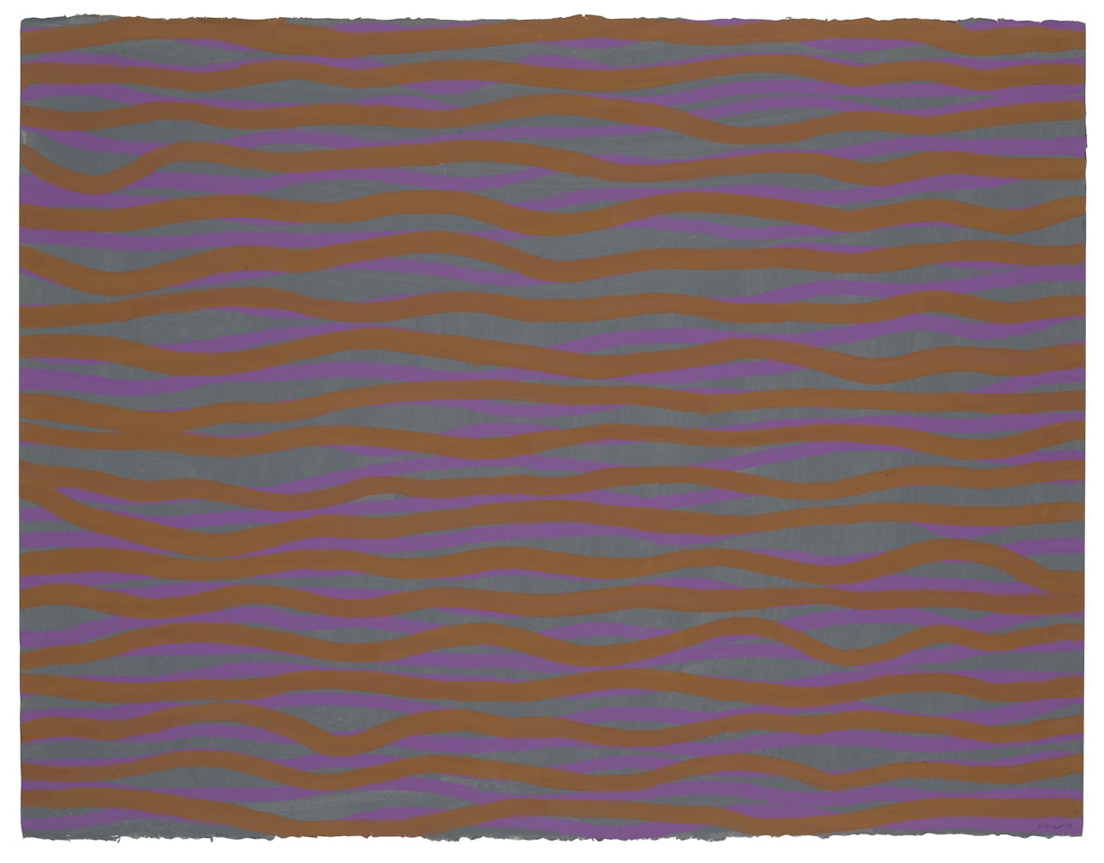 Horizontal Brushstrokes (More or Less) by Sol LeWitt