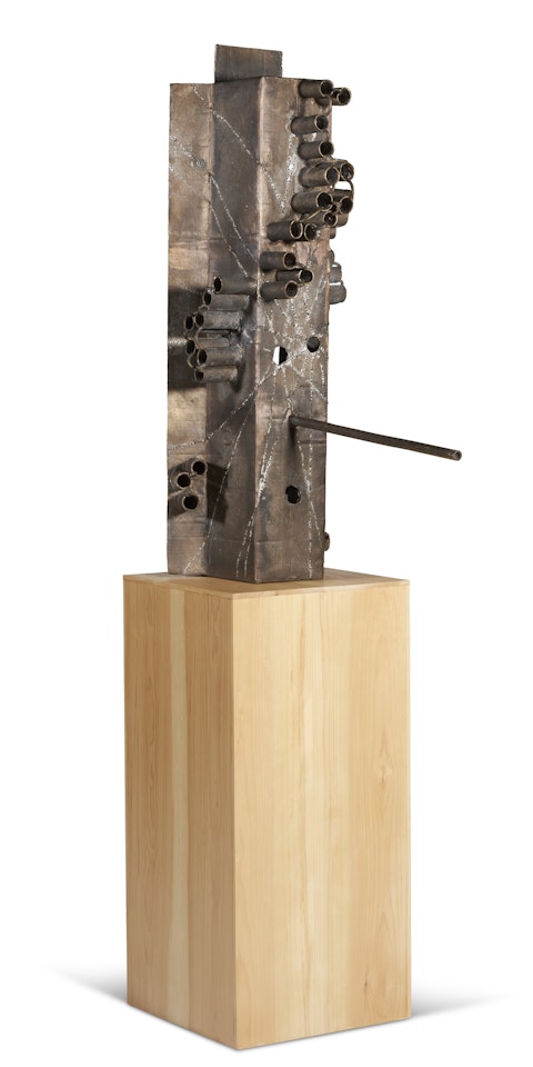 Untitled (African II, Gated Front and Back Mask M44.a) by Mark Grotjahn
