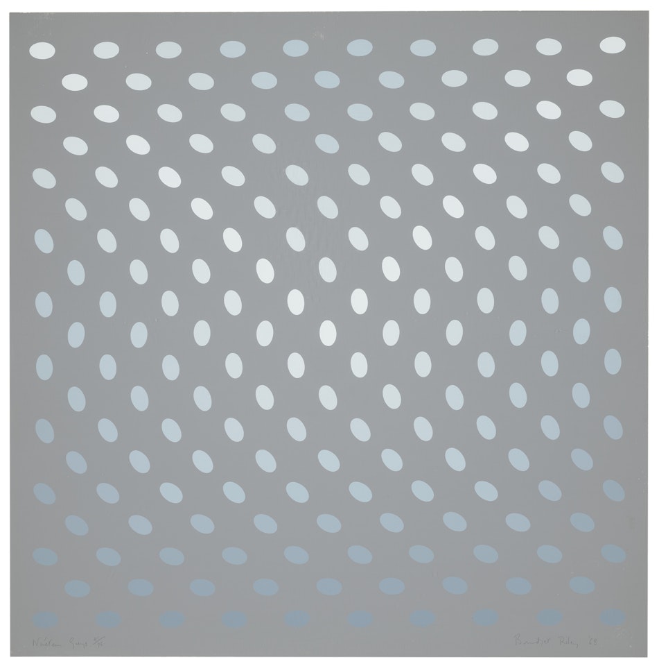 One Plate (A), from: Nineteen Greys by Bridget Riley