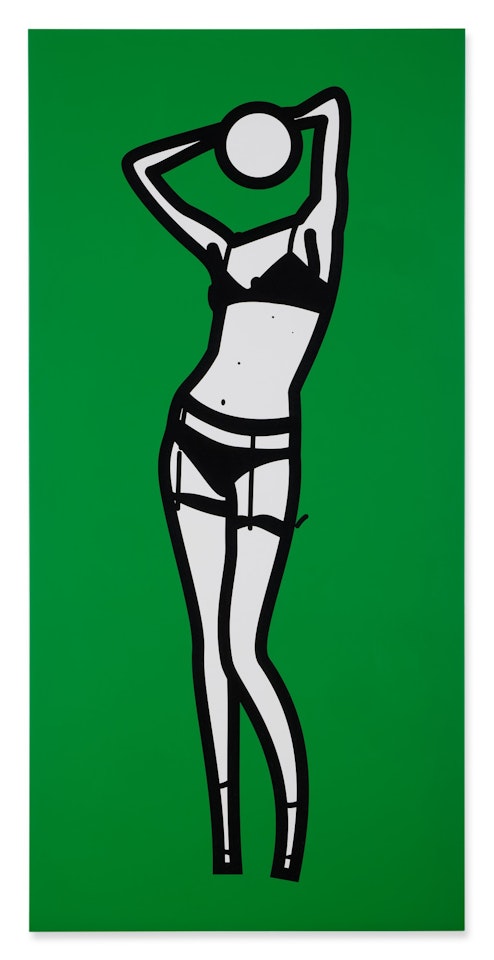 Suzanne with Suspenders 2 by Julian Opie
