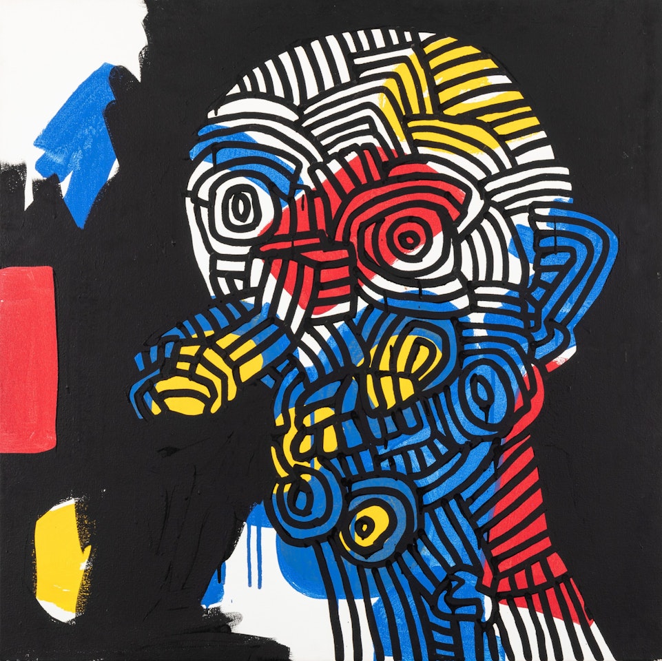 Red-Yellow-Blue #9 by Keith Haring