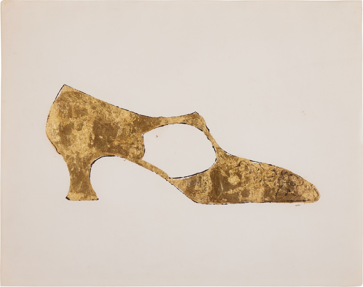 Gold Shoe by Andy Warhol