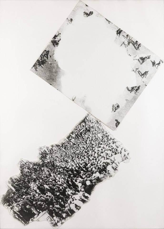 Two Crowds: Trouble (Excluded); Watching (Included) by John Baldessari