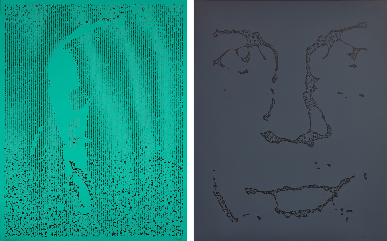 EK/Green; and Jack/Gray (G. 1429 & 1431, A. 250 & 252) by Ellsworth Kelly