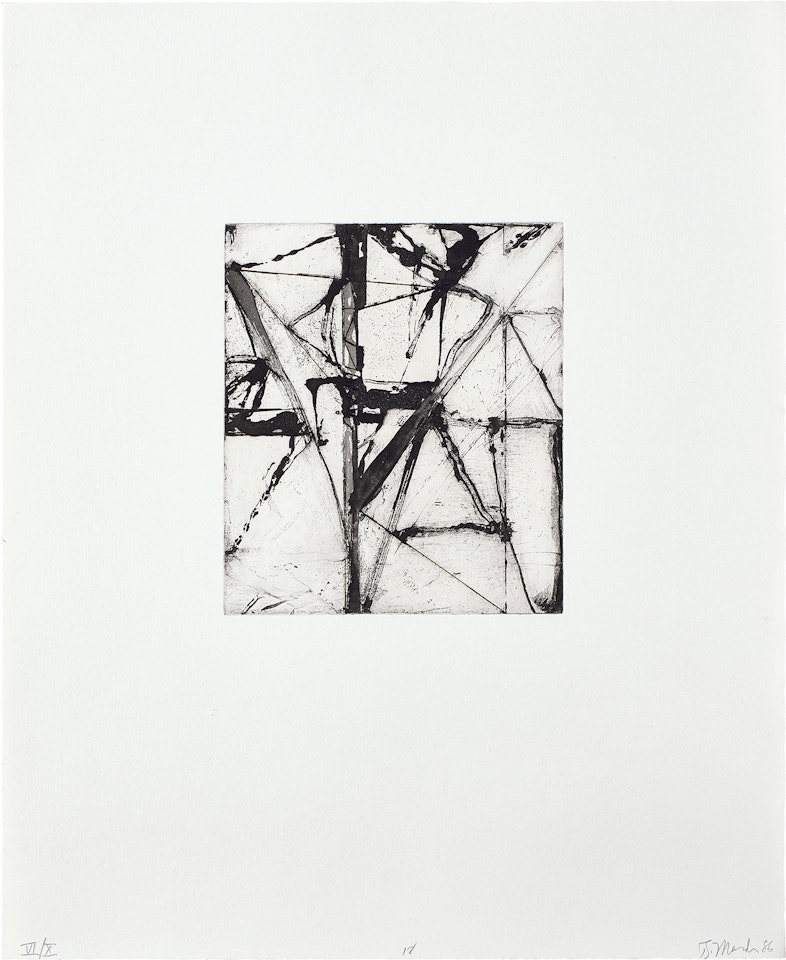 #18, from Etchings to Rexroth (L. 40/18) by Brice Marden