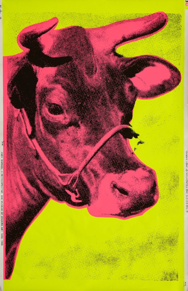 Cow (wallpaper) by Andy Warhol