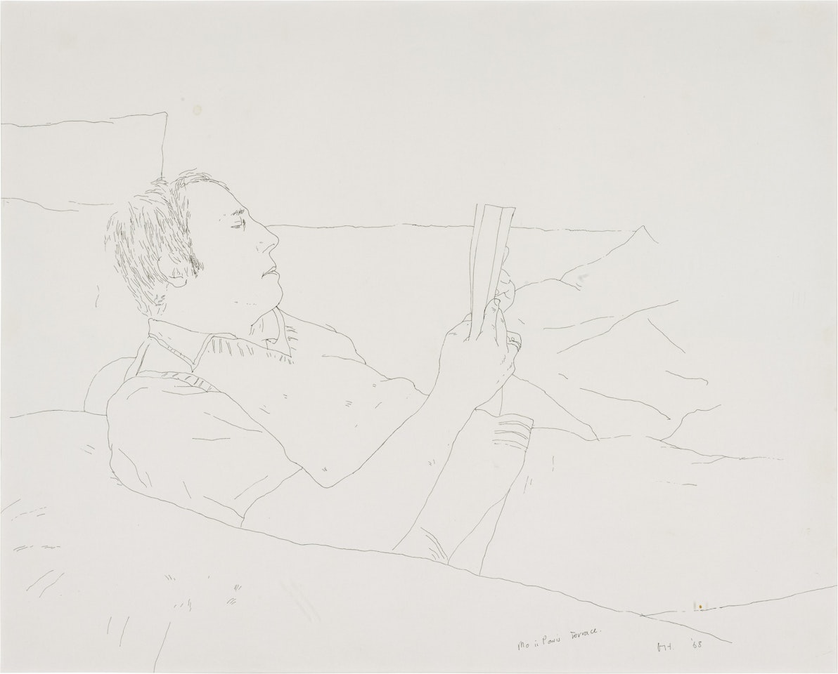 Mo in Powis Terrace by David Hockney
