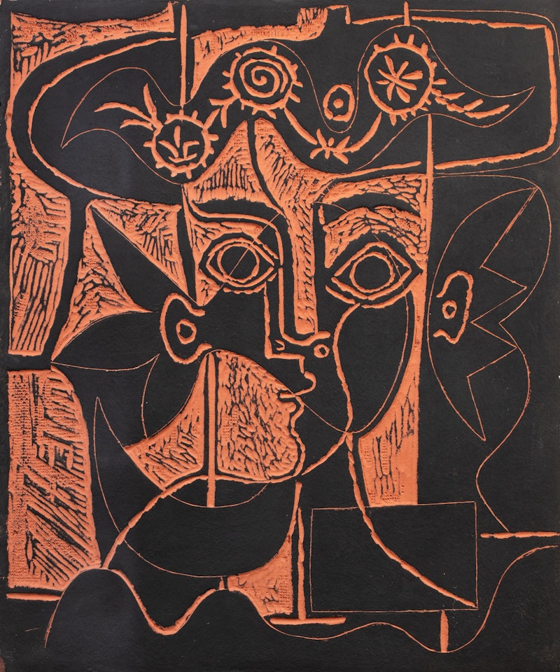 Grande tête de femme au chapeau orné by Pablo Picasso