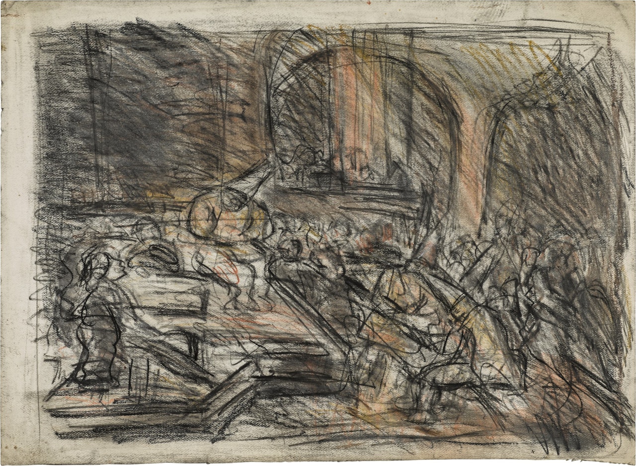 From Goya: The Inquisition Tribunal by Leon Kossoff