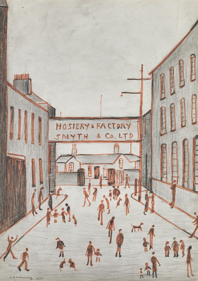Hosiery & Factory by Laurence Stephen Lowry